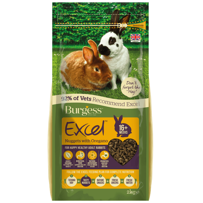 Burgess Excel Adult Rabbit Nuggets with Oregano | 2kg
