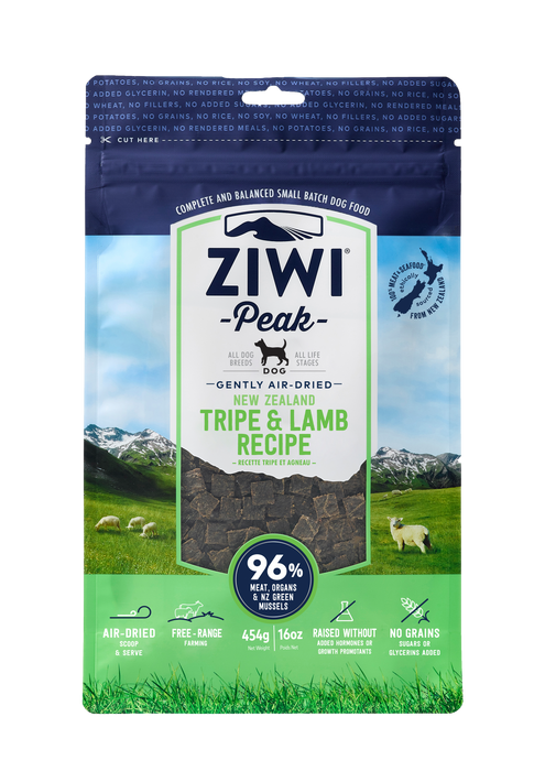 ZIWI Peak Air-Dried Tripe & Lamb Recipe | 454g / 1kg / 2.5kg
