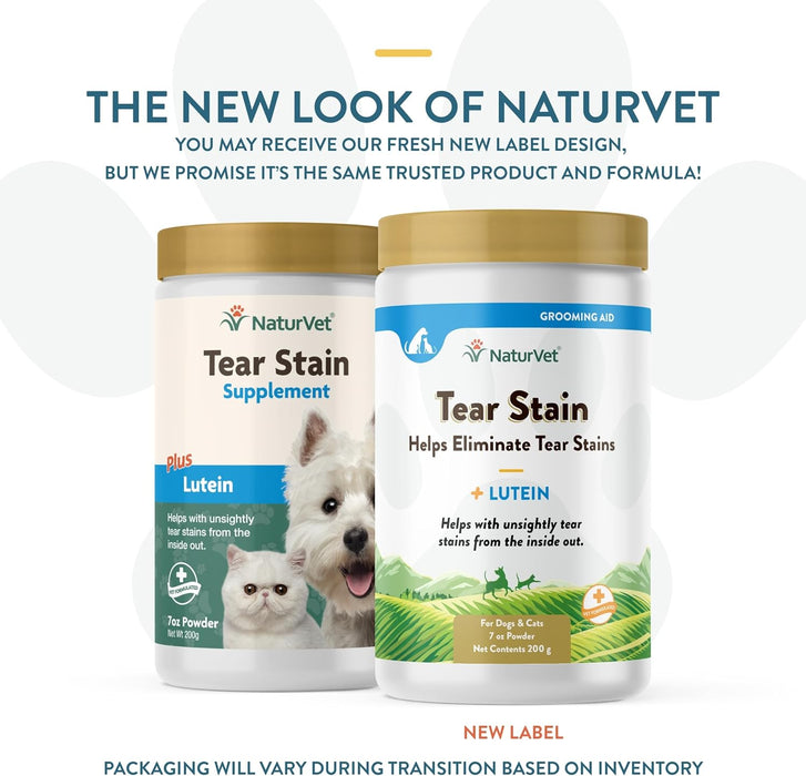 NaturVet Tear Stain Supplement Powder with Lutein | 200g