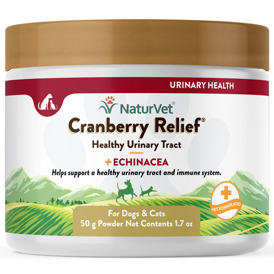 NaturVet Cranberry Relief Powder with Echinacea for Urinary Health | 50g