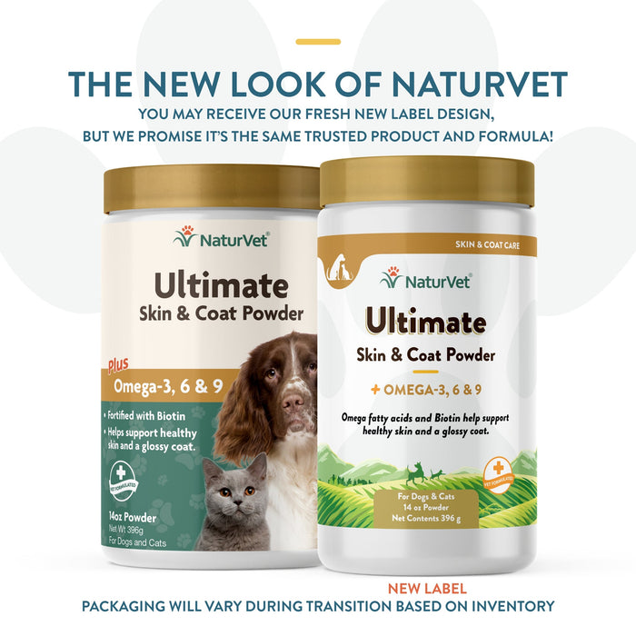 NaturVet Ultimate Skin & Coat Powder with Omega-3, 6 & 9 | 396g