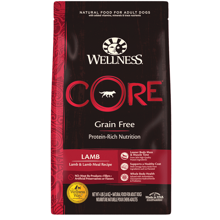 Wellness CORE Grain-Free Lamb | 4lb / 22lb