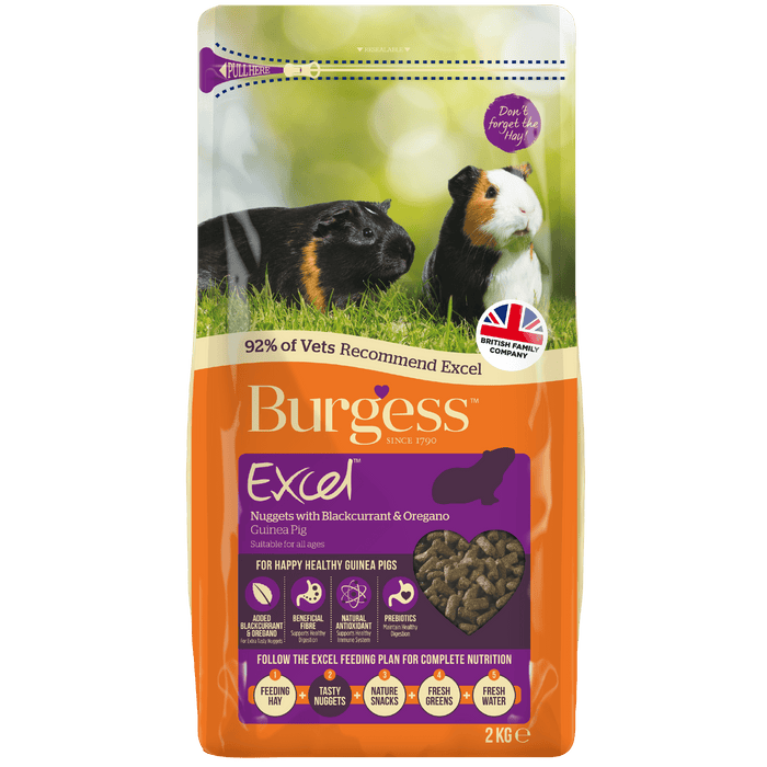Burgess Excel Guinea Pig Nuggets with Blackcurrant & Oregano | 2kg