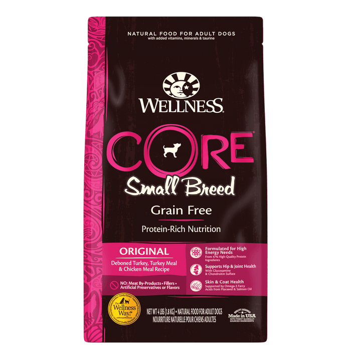 Wellness CORE Grain-Free Original for Small Breeds | 4lb / 12lb