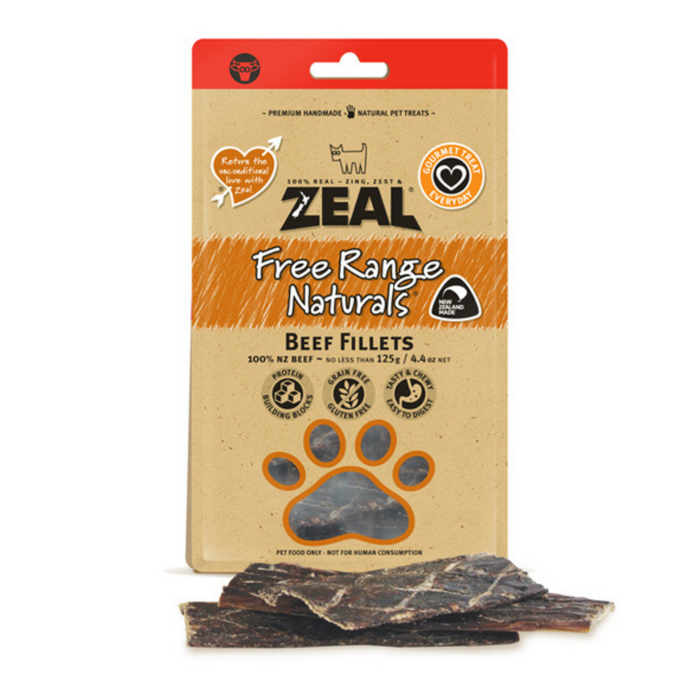 Zeal Air-Dried Beef Fillets / Jerky | 125g