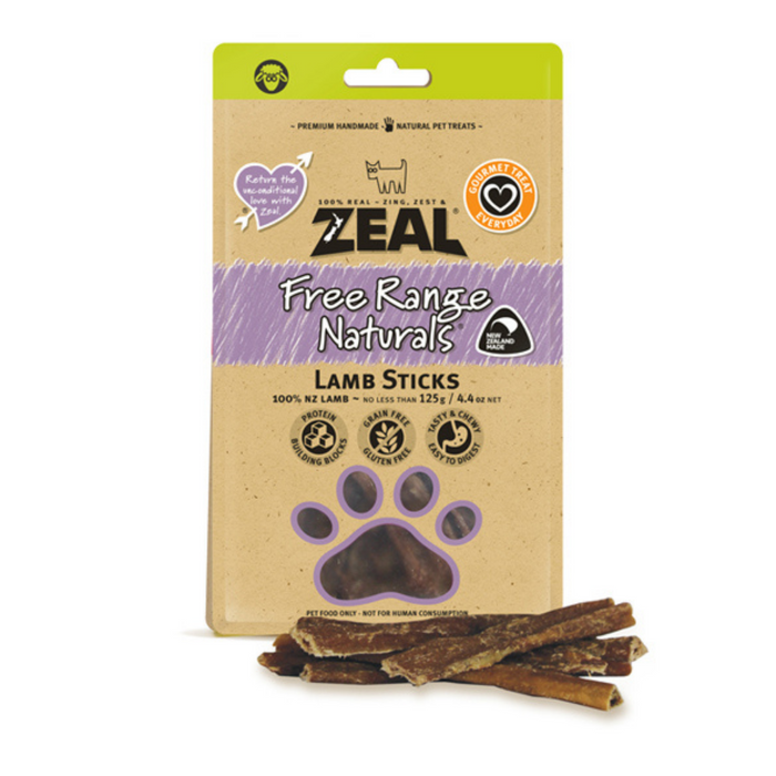 Zeal Air-Dried Lamb Sticks | 125g
