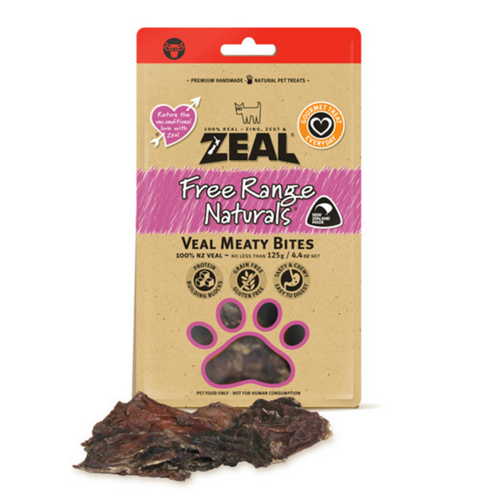 Zeal Air-Dried Veal Meaty Bites | 125g